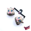 Custom Inosuke earrings from the Demon Slayer anime