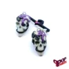 Custom skull and snake earrings