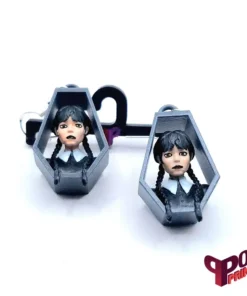 Resin 3D printed Wednesday Adams earrings